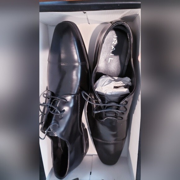 New in Box The Rail Men’s Oxford Derby Dress Shoe Size 47 - Picture 5 of 10